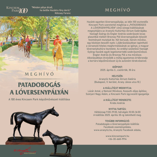 Patadobogás a lóversenypályán