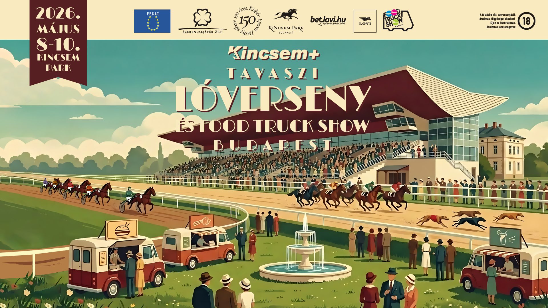 Kincsem+ Tavaszi Lóverseny és Food Truck Show 2026